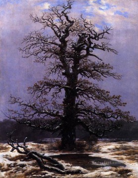  friedrich art painting - Oak In The Snow Romantic Caspar David Friedrich